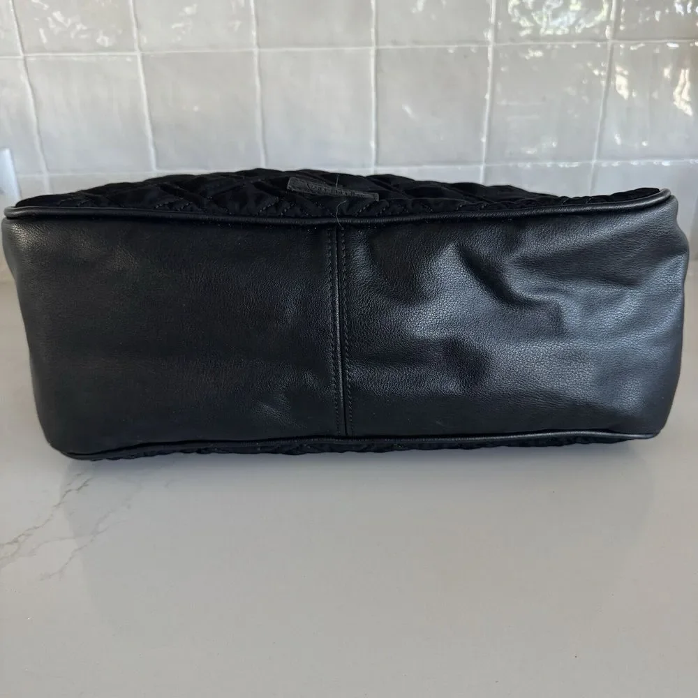 Vera Bradley Vivian Hobo Bag‎ Quilted Black Purse